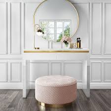 Gold is a hot fashion color, and formal evening dresses in gold are must have for every fashionista out there. Isabella White Gloss 2 Drawer Dressing Table With Gold Trim Furniture123