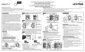 Also included are wiring arrangements for multiple light fixtures controlled by one switch, two switches on one box. Leviton Vrs15 1 Lz Installation Manual And Setup Guide