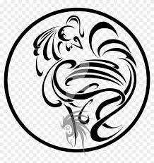 Black and white rooster tattoo. Happy New Lunar Year Tribal Rooster By Saki Blackwing Year Of The Rooster Tattoo Designs Free Transparent Png Clipart Images Download