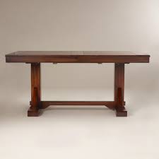 Mahogany Verona Trestle Table Mahogany Verona Trestle Table World Market