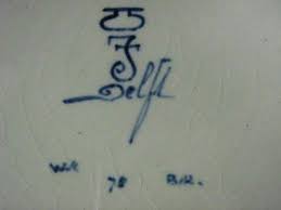 Delft Pottery Marks And History And Information Pottery Marks Delft Pottery Makers Mark