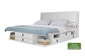 95 6% coupon applied at checkout save 6% with coupon Memomad Bali Storage Headboard King Size Off White Memomad Store