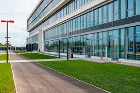 Puma is one of the world's leading sports brands. Green Driveway Puma Headquarters Herzogenaurach Germany Fire Access Lanes Grass Pathways