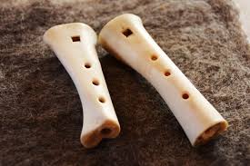 Two Medieval Sheep Bone Flutes Medieval Music Ancient Music Brass Musical Instruments