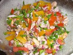 Insalata Frutti Di Mare Alla Rosa Rezept Rezept Fruhstuck Snacks Lebensmittel Essen Meeresfruchte