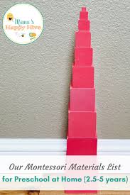 Touch device users, explore by touch or with swipe gestures. Our Montessori Materials List For Preschool At Home
