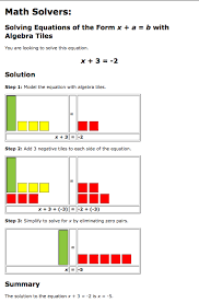 Algebra Tiles How To Solve With Algebra Tiles Expresiones Algebraicas Matematicas Educacion Secundaria