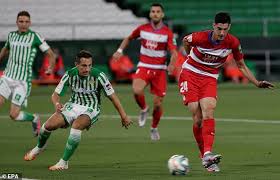 Granada cf 2, real betis 0. Real Betis 2 2 Granada Rubi Clings Onto His Job After Roberto Soldado Scores 91st Minute Equaliser Daily Mail Online