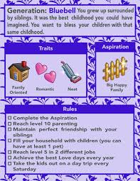 Generation Bluebell Sims 4 Challenges Sims Legacy Challenge Sims Challenge
