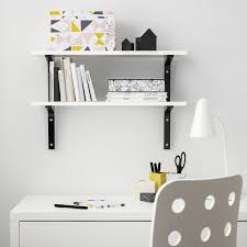 Ikea Burhult Ekby Stodis Wall Shelf White Black Wall Shelves Shelves Ikea