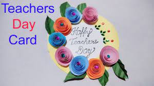 Crush some newspaper and place it inside the container leaving one fourth of the. Diy Teachers Day Card Diy Art And Craft Paper Craft Handmade Crad Diy Card Idea Creative Art Youtube