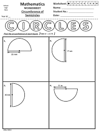 Year 6 Circumference Of Semicircles Worksheet Worksheets Mathematics Worksheets Teaching