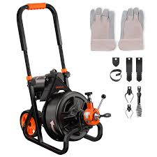 The cable is fed into the pipes chewing and mashing whatever it comes in contact with, however the further the head is away from the plumber the. Dr Rooter Drain Snake 2 Pack Walmart Com Walmart Com