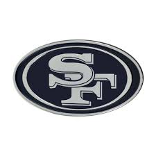 The logo and uniforms of the san francisco 49ers have evolved since their inception in 1946. Fanmats Nfl San Francisco 49ers Chromed Metal 3d Emblem 15625 The Home Depot