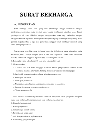 Pengertian dari berbagai pandangan, jenis dan contohnya Doc Surat Berharga Azizah Hasna Academia Edu