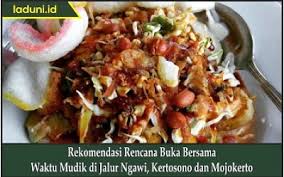 Pecel andalan kota mojokerto adalah pecel mbak toety yang berlokasi di jalan bhayangkara nomor 12, miji, prajurit kulon, kota mojokerto. Rekomendasi Rencana Buka Bersama Waktu Mudik Di Jalur Ngawi Kertosono Dan Mojokerto Daerah Laduni Id