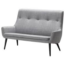 Hemstanas 2er Sofa Hohe Ruckenlehne Isunda Grau Holz 2er Sofa Sofa Ikea
