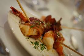 Bacon Wrapped Prawns Photo Courtesy Of The Brilliant Imagery At The Las Vegas Paiute Golf Resort Event Food Food Bacon Wrapped