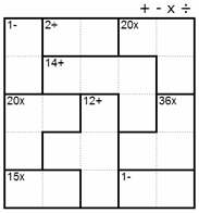 Then → create an account ← to keep track of the puzzles you've solved. Calcudoku Techniques
