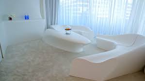 Each of its 12 floors is designed by a different architect or designer. Hotel Puerta America Junior Suite Space Club By Zaha Hadid