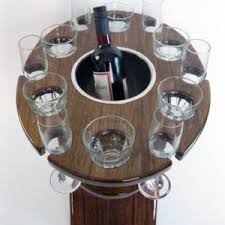 Deluxe Twelve Glass Champagne Table Limo Consoles In 2020 Glass Holders Glass Wood Accessories