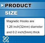 Xiangyi Magnetic Hooks,100LBS Strong Heavy Duty Neodymium Magnet Hooks  Swivel Carabiner Hook Great Kitchen Refrigerator Magnetic Surfaces 4 Pack  Silv