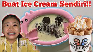Creme saya pakai fiber creme•kental manis. Membuat Es Krim Rolls Pake Alat Yang Mini Hasilnya Enak Banget Youtube