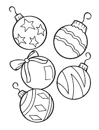 Merry christmas ornaments coloring page. Printable Christmas Ornaments For Kids Coloring Home