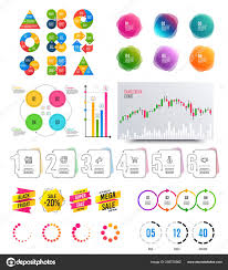 Infographic Elements Financial Graph Options Banner Badges