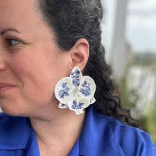 Orchid Clay Earrings