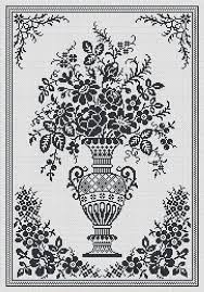 Check spelling or type a new query. Monochrome Vintage Floral Vase Counted Cross Stitch Pattern Etsy Dikis Ornegi Oya Ornekleri Nakis Dugumleri