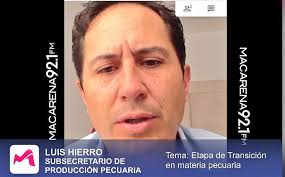 En Radio Maracarena, de Santo Domingo, Luis Hierro, subsecretario de  Producción Pecuaria, informó sobre el proceso de #TransiciónTransparenteEc.  "El MAG creó paquetes tecnológicos pecuarios, para productores ganaderos,  con incentivos del 50 al
