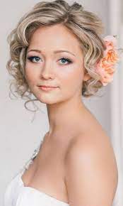 Modern brides will swoon over these romantic wedding hairstyles for short hair. Wedding Hair For Short Curly Hair Novocom Top
