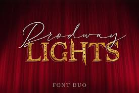 Palace script is a formal english script from the 1920s. Broadway Lights Duo Font Light Font Pretty Fonts Beautiful Fonts