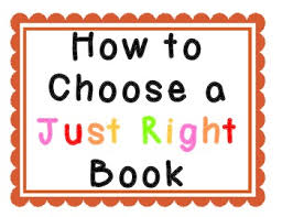 how to choose a just right book posters anchor charts