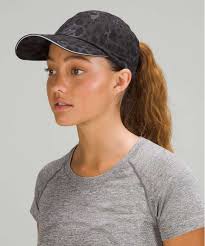 Runner Womens Camo Hat Lululemon Womens Fast and Free Ponytail Running Hat  Cheetah Camo