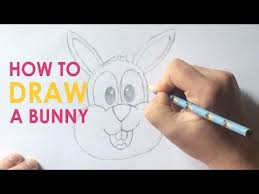 Drawing A Easter Bunny Rabbit For Kids Youtube Drawing Drawings Easter Bunny Rabbit Bunny