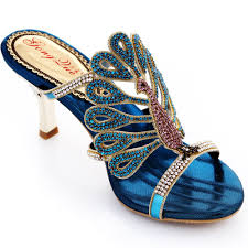 2016 Female Rhinestone Sandals 23 Styles Peacock Shoes High Heeled Thick Thin Shoes Wedges Genuine Leather Rhi Peacock Shoes Jeweled Shoes Rhinestone Sandals