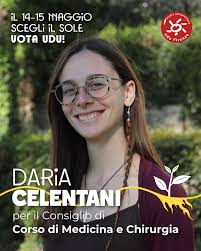L3 nostr3 candidat3 al Consiglio di Corso di Medicina e Chirurgia: 🔆 Daria  Celentani 🔆 Alberto Musso 🔆 Vincenzo Cetro 🔆 Micaela Ricci 🔆 Stefania  Gubitta 🔆 Carola Albani 🔆 Rossella Vallarelli