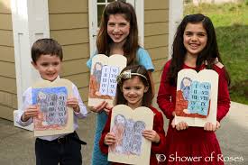 Maybe you would like to learn more about one of these? Shower Of Roses The Ten Commandments Lap Book Catechism Craft With Free Printables