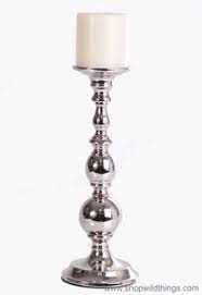 Candle holder rentals provided for festivals, fairs, parties, picnics, sporting events, vendor displays three piece candelabras available in sizes ranging from 21 to 27. Clearance Silver Candle Stick For Pillar Candles Reflection Large 14 75 Tall Silver Candle Candles Silver Candlesticks
