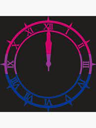 Persona 3 Dark Hour Bi Pride Colours Clock By Hildavalg Pride Colors Bi Pride Colours