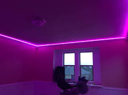Changes color so drastically natural light to our ceiling lights. Alexa Enabled Crown Molding Led I Can Build That Diy Facebook