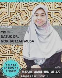 Koleksi ceramah dalam aplikasi ini: Ceramah Maulidurrasul Masjid Amru Bandar Ustazah Norhafizah Musa Official Facebook