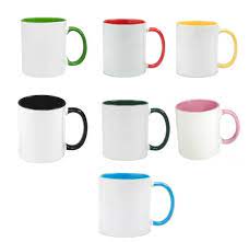 Enfim, pode confiar, a caneca colorida alça e interior vermelha personalizada ficará linda depois de personalizada! Caneca De Ceramica Porcelana Para Sublimacao Alca E Interior Colorido Diversas Cores Sublima E Acao