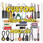 Custom Color Plastic Decorative Pendant End Clip Cord Zipper Puller  Extension Zipper Tag Replacement for Backpack