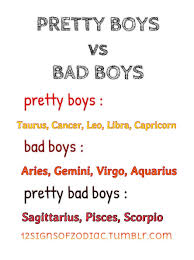 As for our current pandemic: 12 Signs Of Zodiac Pretty Boys Vs Bad Boys
