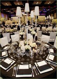 black white wedding black and white wedding theme white wedding decorations white wedding table setting