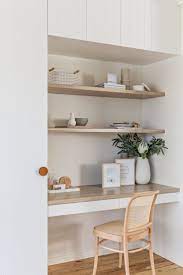 Small Office Space Shelf Styling Neutral Decor Home Office Decor Office Interior Design Home