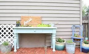 Build a diy raised garden bed to create space to grow vegetables, herbs or flowers. Diy Raised Garden Bed From An Old Sofa Table Refresh Living